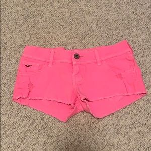 Hot Pink Low-Rise Shorts